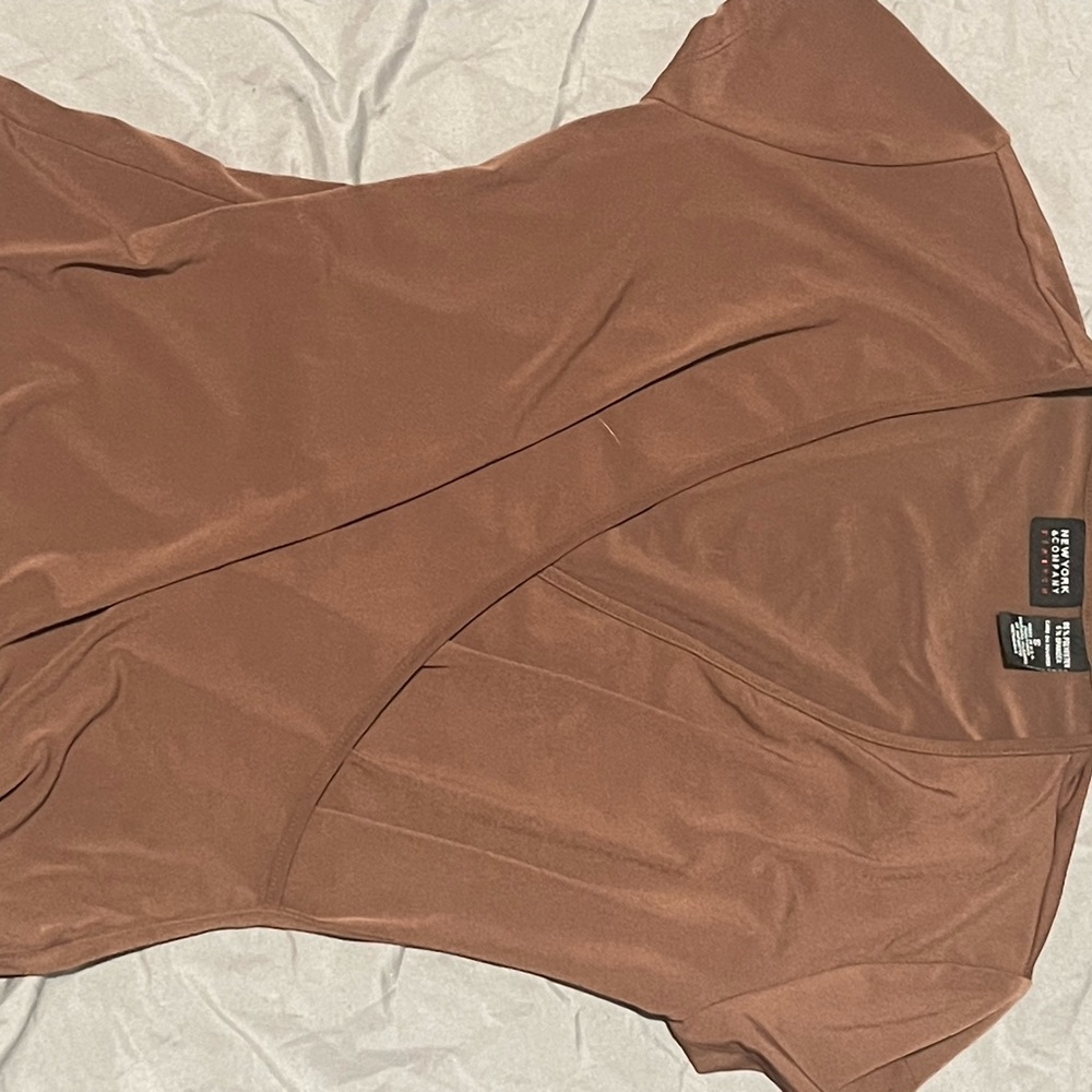 Brown Wrap Dress